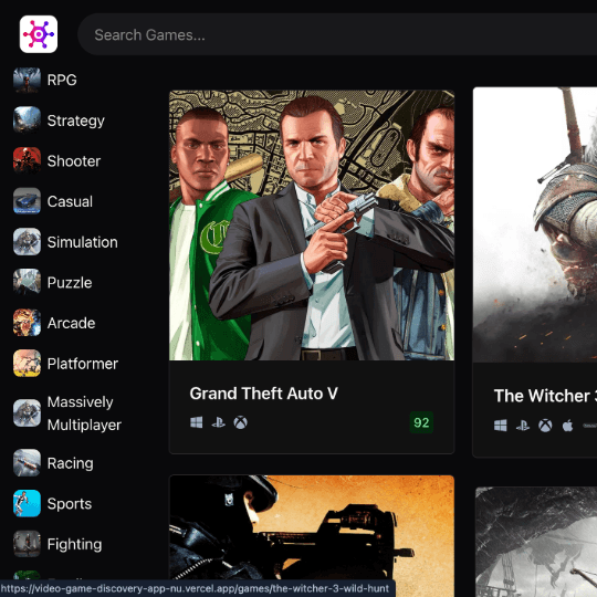 Video Game Discovery App